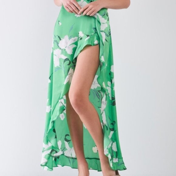 Stunning Floral Maxi Dress - Green - Picture 4 of 5